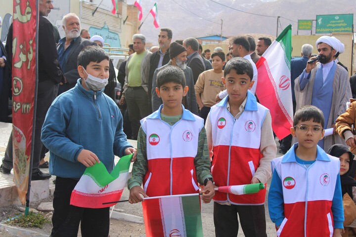تصاویر/ مراسم راهپیمایی یوم‌الله ۲۲ بهمن در شهر جوپار