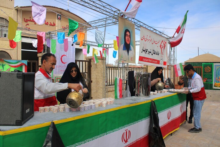 تصاویر/ مراسم راهپیمایی یوم‌الله ۲۲ بهمن در شهر جوپار