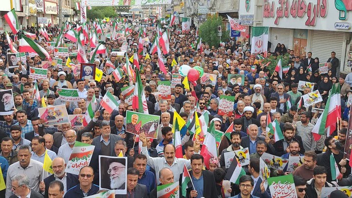 جلوه‌هایی از حضور باشکوه مردم برازجان در ۲۲ بهمن