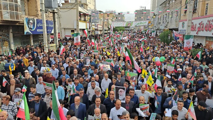 جلوه‌هایی از حضور باشکوه مردم برازجان در ۲۲ بهمن
