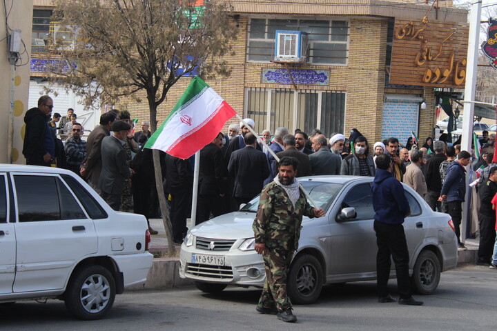 تصاویر/ مراسم راهپیمایی یوم‌الله ۲۲ بهمن در شهر جوپار