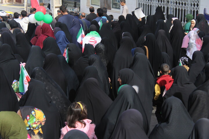 تصاویر/ مراسم راهپیمایی یوم‌الله ۲۲ بهمن در شهر جوپار