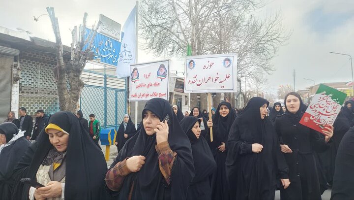 تصاویر/ مراسم راهپیمایی ۲۲ بهمن در نقده
