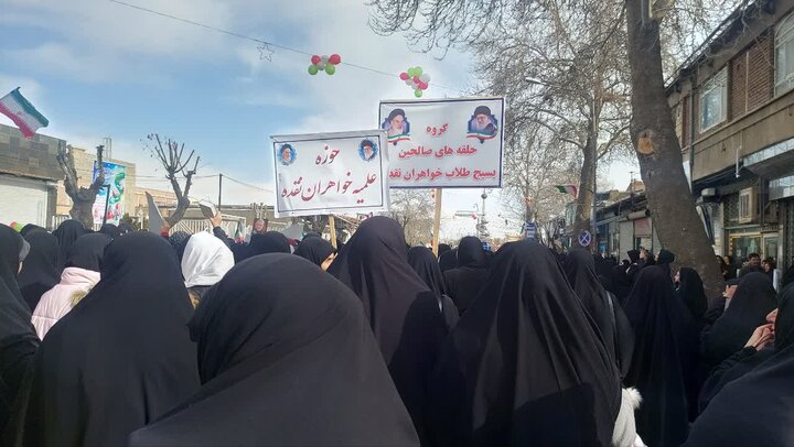 تصاویر/ مراسم راهپیمایی ۲۲ بهمن در نقده