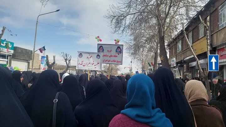 تصاویر/ مراسم راهپیمایی ۲۲ بهمن در نقده
