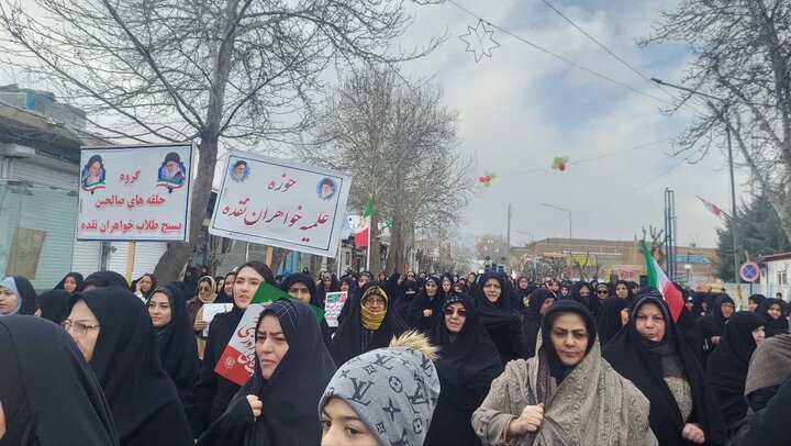 تصاویر/ مراسم راهپیمایی ۲۲ بهمن در نقده