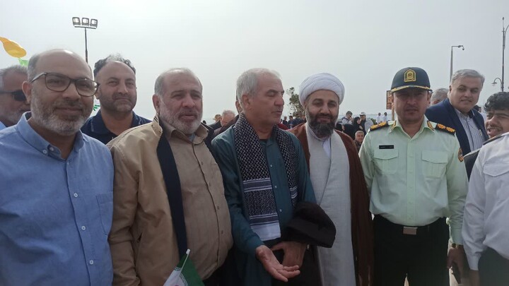 تصاویر/ راهپیمایی ۲۲ بهمن در خارگ