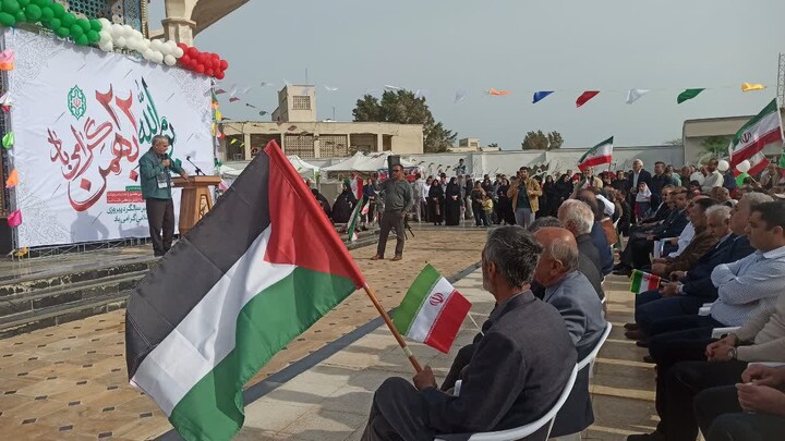 تصاویر/ راهپیمایی ۲۲ بهمن در خارگ