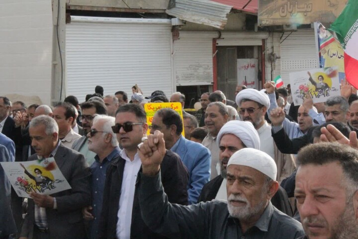 تصاویر/ راهپیمایی ۲۲ بهمن در چغادک