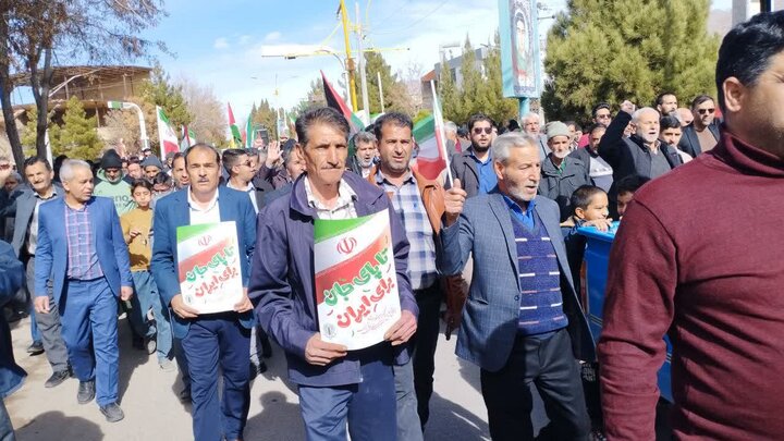 تصاویر/ مراسم راهپیمایی یوم‌الله ۲۲ بهمن در شهر کوهبنان