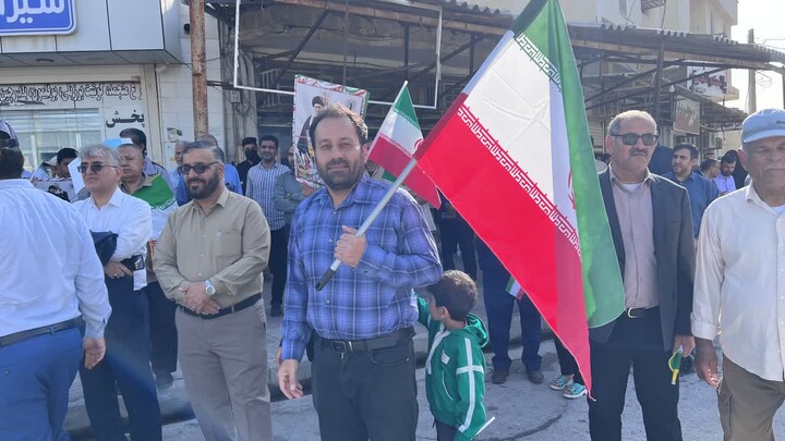 تصاویر/ راهپیمایی ۲۲ بهمن در کنگان