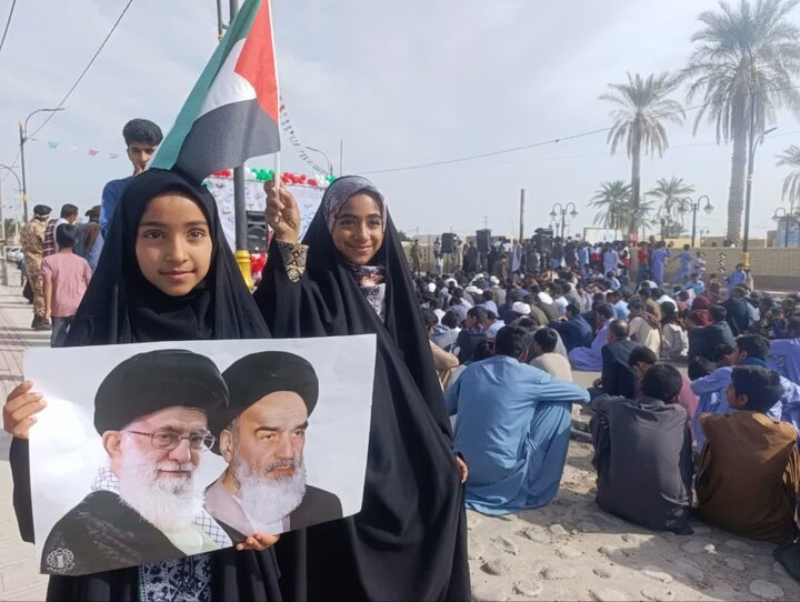 تصاویر/ مراسم راهپیمایی یوم‌الله ۲۲ بهمن در شهر جازموریان