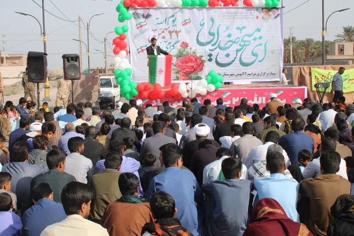 تصاویر/ مراسم راهپیمایی یوم‌الله ۲۲ بهمن در شهر جازموریان