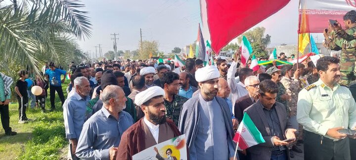تصاویر/ مراسم راهپیمایی یوم‌الله ۲۲ بهمن در شهر نودژ