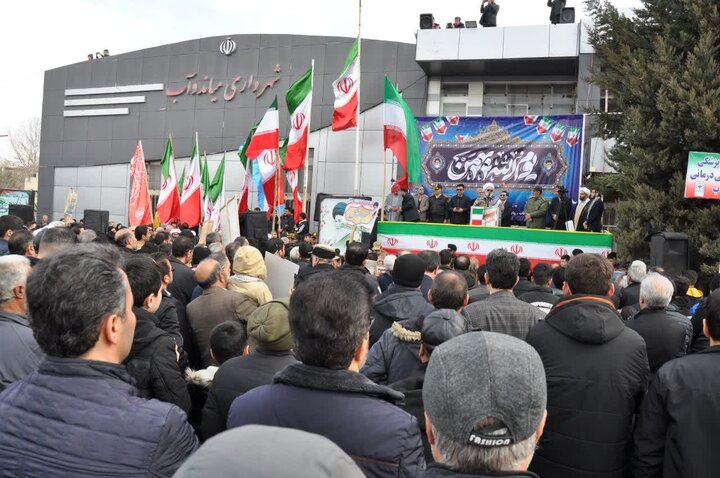 تصاویر/ راهپیمایی ۲۲ بهمن در میاندوآب