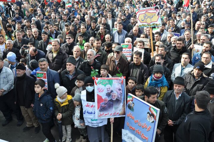 تصاویر/ راهپیمایی ۲۲ بهمن در میاندوآب