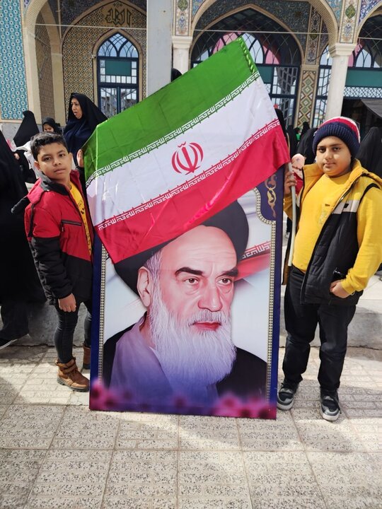 تصاویر/ مراسم راهپیمایی یوم‌الله ۲۲ بهمن در شهر ماهان