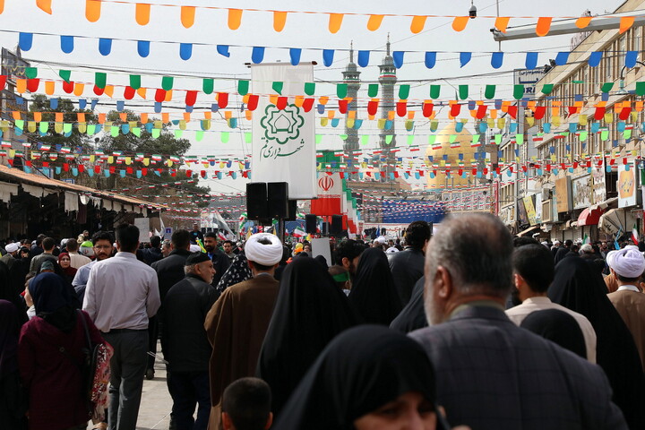 تصاویر/ راهپیمایی  پر شور مردم قم در روز ۲۲ بهمن