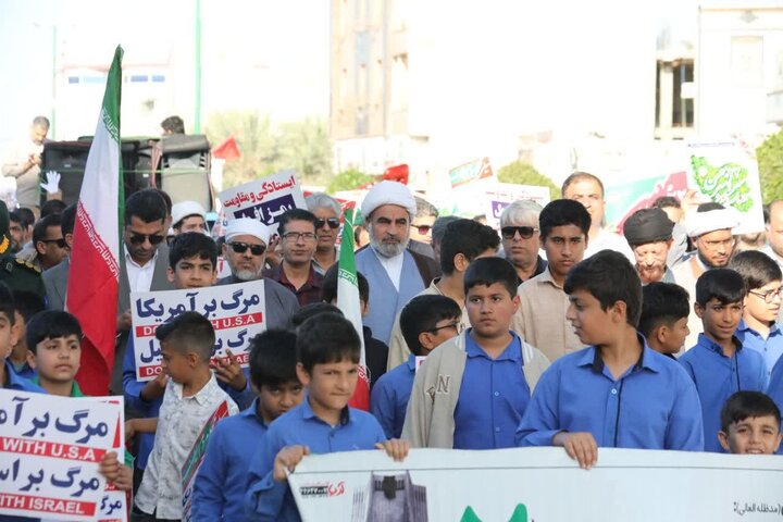 تصاویر/ مراسم راهپیمایی ۲۲ بهمن ماه پارسیان