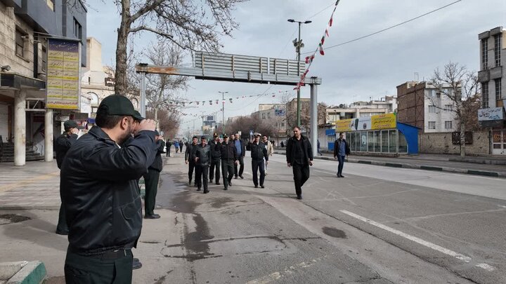 تصاویر / حضور میدانی حافظان نظم وامنیت در مراسم راهپیمایی یوم الله 22 بهمن