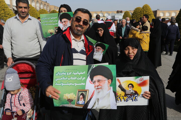 تصاویر / راهپیمایی یوم‌الله ۲۲ بهمن در اصفهان