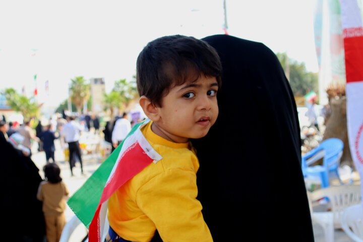 تصاویر/ راهپیمایی ۲۲ بهمن در بندر دیّر