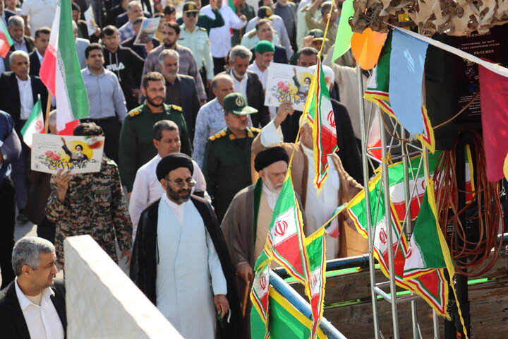 تصاویر/ راهپیمایی ۲۲ بهمن در بندر دیّر