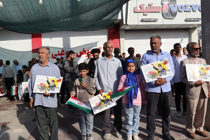 تصاویر/ راهپیمایی ۲۲ بهمن در بندر دیّر