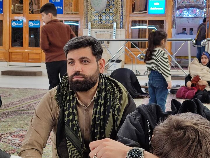 تصاویر/مناجات خوانی و مدیحه سرایی کاروان زیارتی حوزه علمیه کردستان در جوار حرم مولا علی (ع)