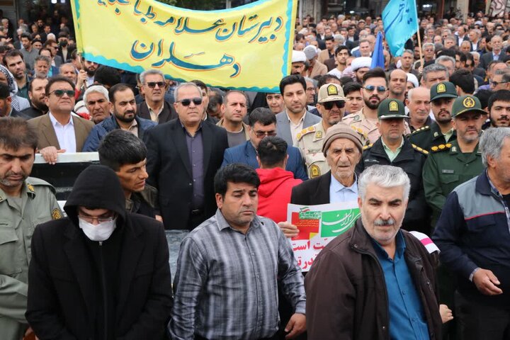 تصاویر / راهپیمایی یوم الله ۲۲ بهمن در شهرستان دهلران