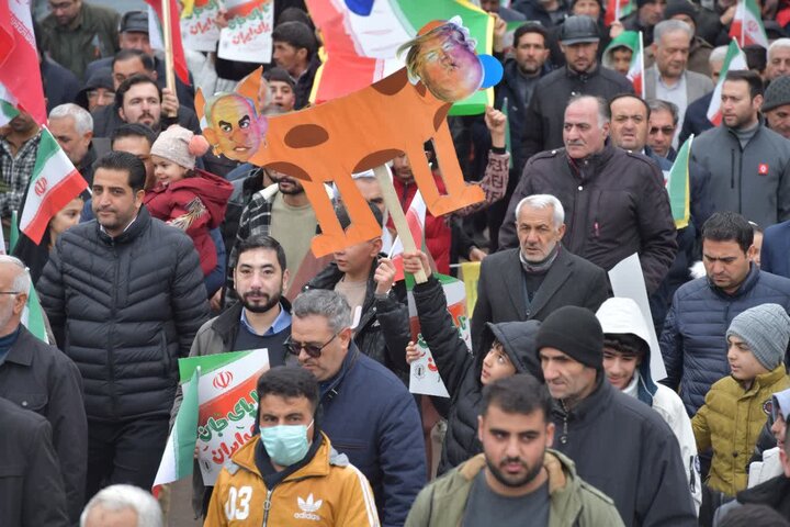 تصاویر/ حضور پرشور مردم شهرستان شوط در راهپیمایی ۲۲ بهمن
