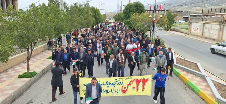 تصاویر / برگزاری راهپیمایی در بخش ماژین