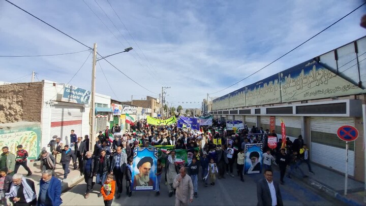 تصاویر| راهپیمایی 22 بهمن در سربیشه