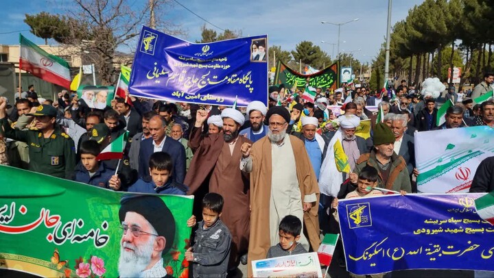 تصاویر| راهپیمایی 22 بهمن در سربیشه