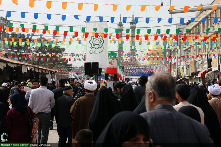 مسيرات حاشدة في ذكرى انتصار الثورة الإسلامية بمدينة قم