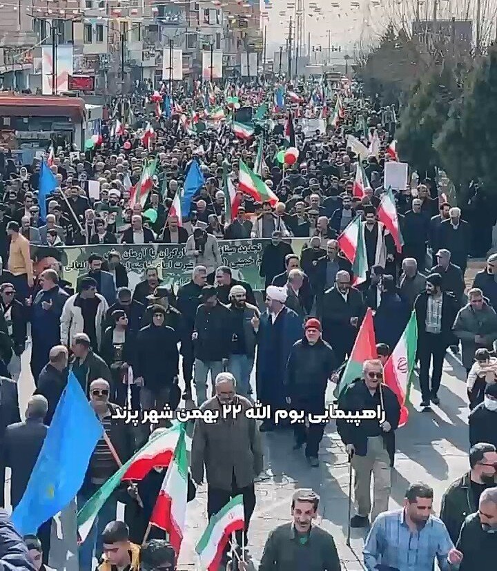 فیلم/ راهپیمایی یوم الله ۲۲ بهمن در شهر پرند