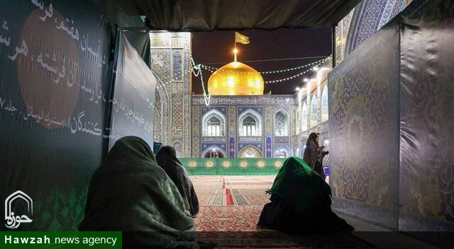 آغاز اعتکاف ۴۵۰نفر از طلاب خواهر حوزه علمیه خراسان در حرم مطهر رضوی