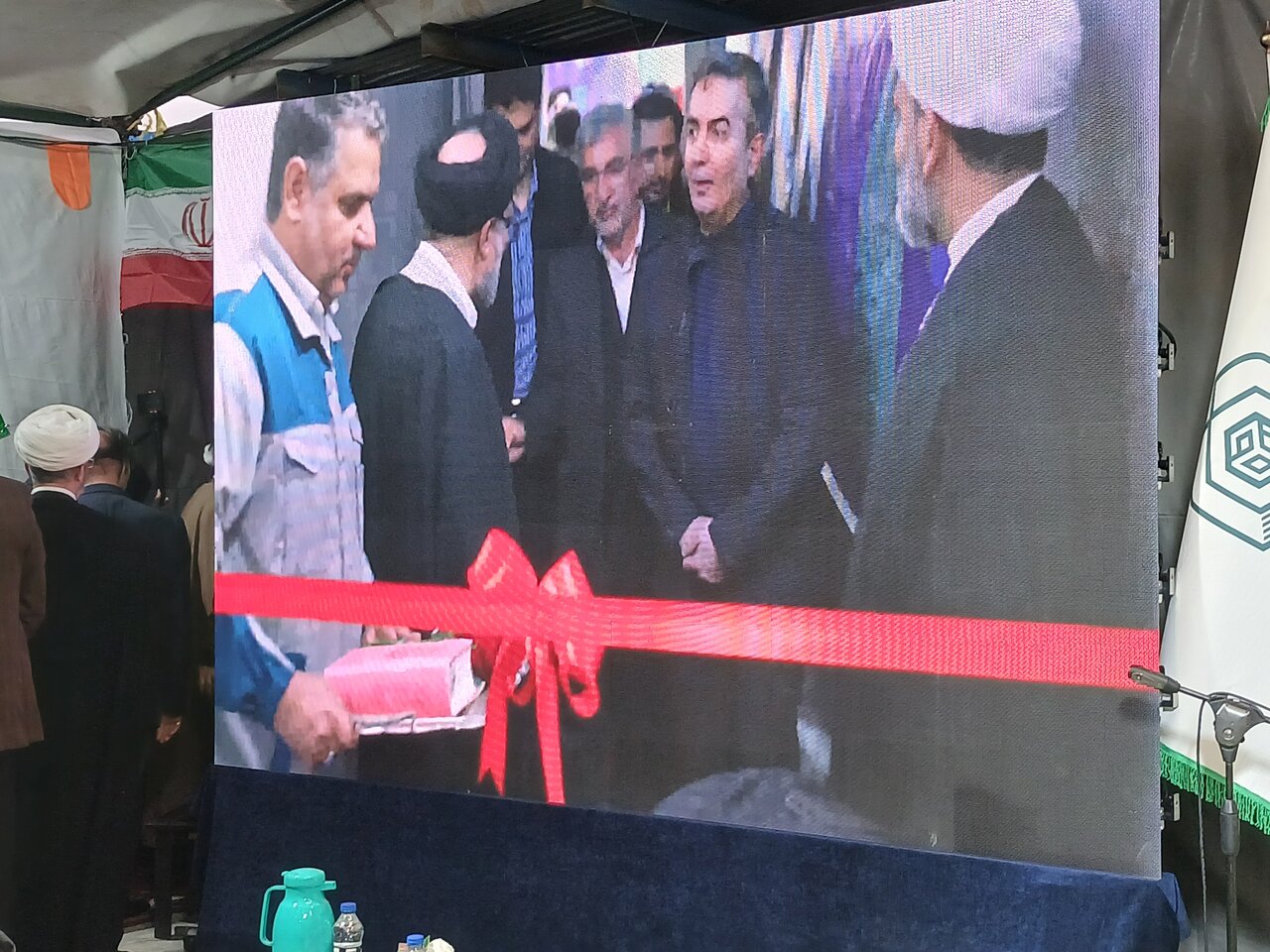 افتتاحیه پروژه حدواسط پروره بچه ماهی با حضور حجت الاسلام والمسلمین خاموشی رئیس سازمان اوقاف و امورخیریه