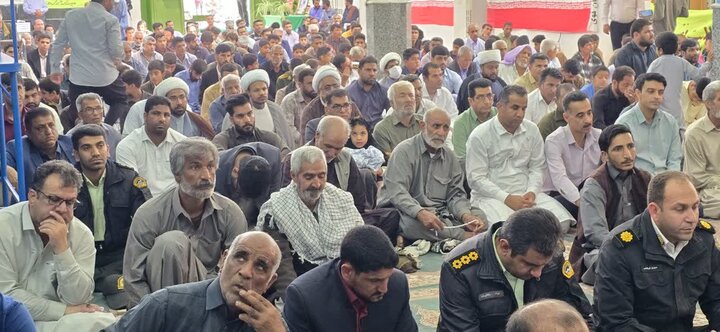 تصاویر/ اقامه نمازجمعه شهر ریگان