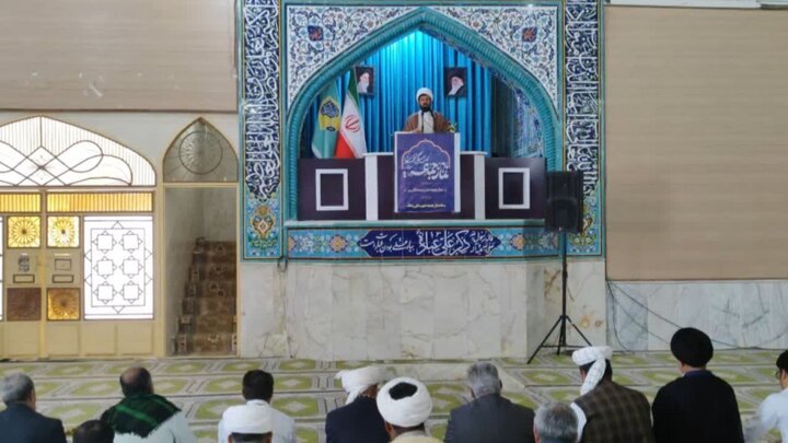 تصاویر/ آیین عبادی سیاسی نماز جمعه شهرستان زهک