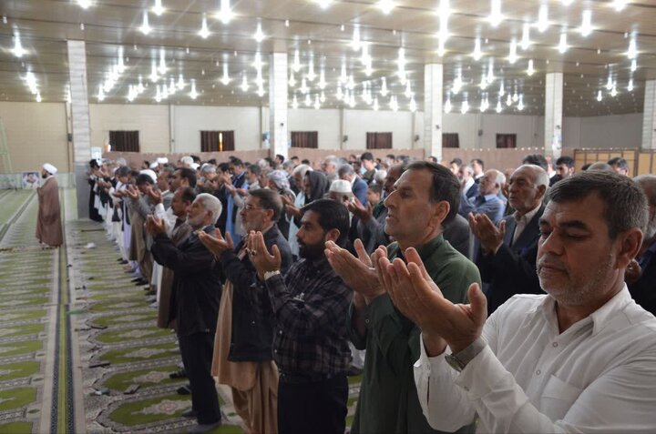 تصاویر/ آیین عبادی سیاسی نماز جمعه شهرستان زهک