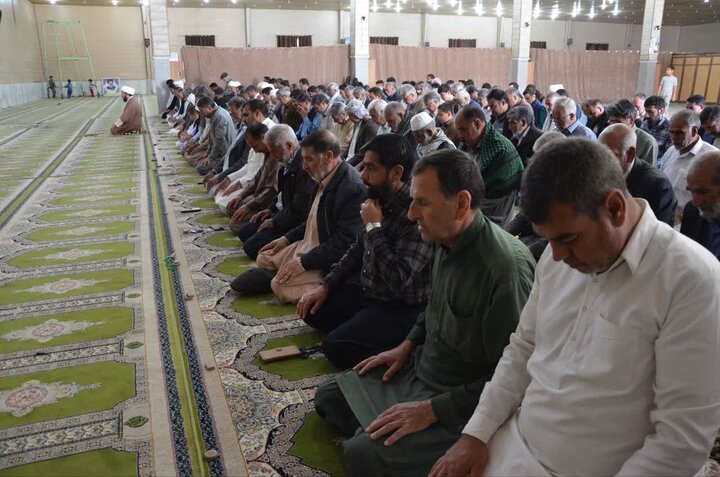 تصاویر/ آیین عبادی سیاسی نماز جمعه شهرستان زهک