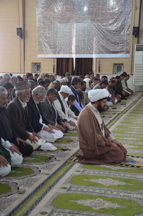 تصاویر/ آیین عبادی سیاسی نماز جمعه شهرستان زهک