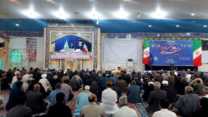 تصاویر/ آیین عبادی سیاسی نماز جمعه شهرستان زابل