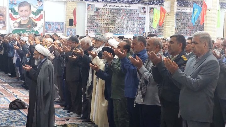 تصاویر/ آیین عبادی سیاسی نماز جمعه شهرستان زابل