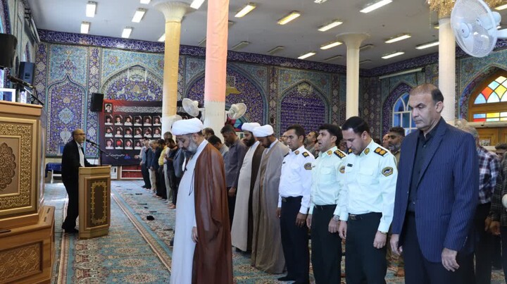 نماز جمعه خارگ به روایت تصویر
