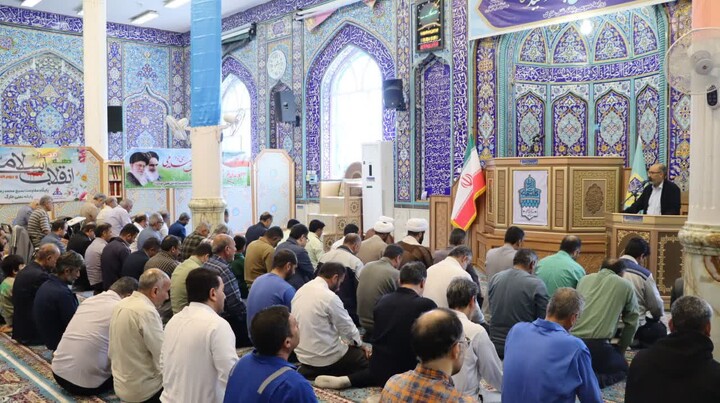 نماز جمعه خارگ به روایت تصویر