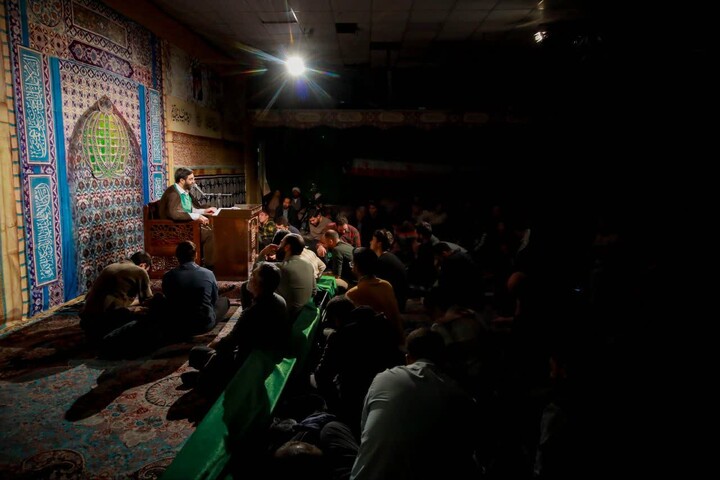 تصاویر| مناجات شعبانیه هیئت فدائیان حسین