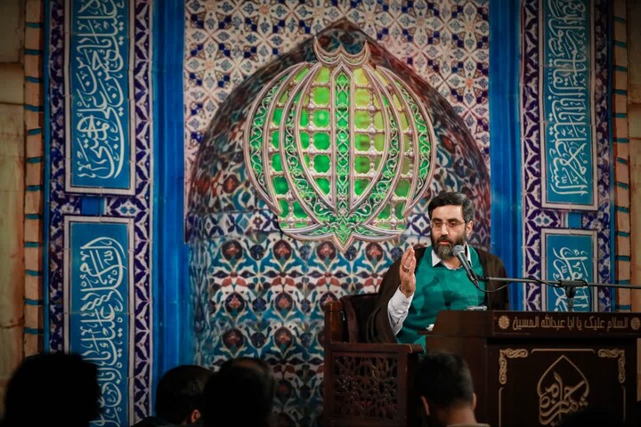 تصاویر| مناجات شعبانیه هیئت فدائیان حسین