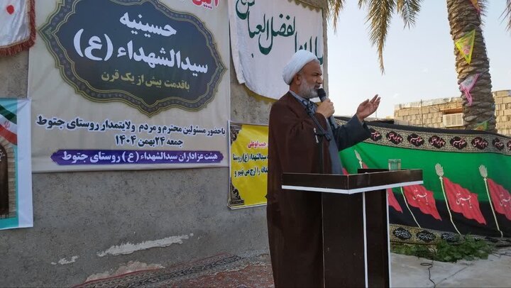 تصاویر/ کلنگ‌زنی حسینیه روستای جتوط دشتستان